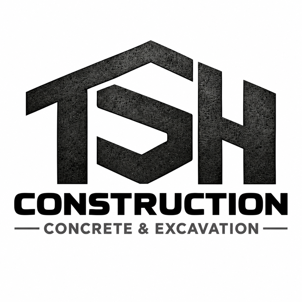 TSH Construction Concrete & Excavation logo